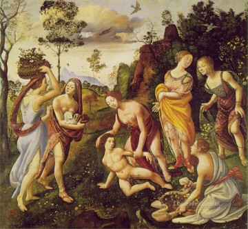  Renaissance Deco Art - Lorenzo di Credi The Finding of Vulcan on Lemnos 1495 Renaissance Piero di Cosimo